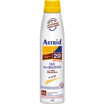 Astrid Sun olej na opalovací spray beta k. SPF20 200 ml