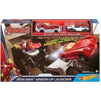 Hot Wheels Marvel Avengers Iron Man Armour-up launcher – Zbozi.Blesk.cz