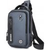 Taška  Weixier Profesional batoh přes rameno s USB PAT Šedý 6L