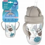 Canpol Babies nevylévací hrníček se slámkou a závažím Exotic Lenochod šedý 270 ml – Zboží Dáma