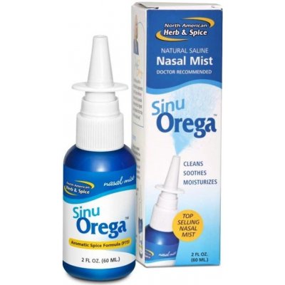 North American Herb & Spice SinuOREGA - přírodní sprej do nosu s mořskou solí a výtažky divokých bylin 60 ml – Zboží Dáma