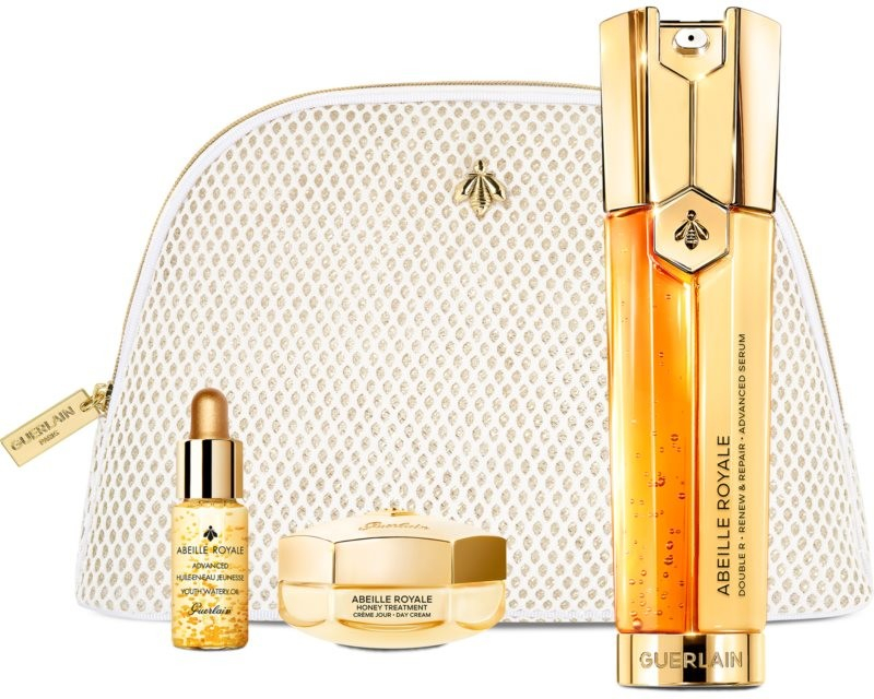 Guerlain Abeille Royale pleťové sérum 50 ml + denní krém 3 ml + oční krém 5 ml + pleťový lotion 15 ml dárková sada