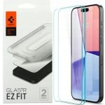 Spigen Glass tR EZ Fit 2 Pack, transparency - iPhone 15 Pro AGL06892 – Zboží Živě