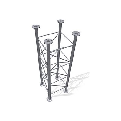 Příhradový stožár čtyřboký 48-550-2500 - žár – Sleviste.cz