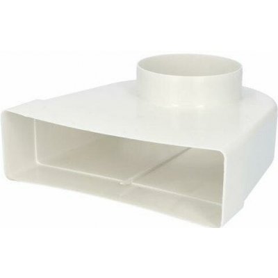 Vents 1008177 Přechodka - koleno 90° VENTS 822 - 125 mm/60 x 204 mm PVC – Hledejceny.cz