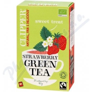 Clipper čaj green Tea with Strawberry flavour 20 x 2 g