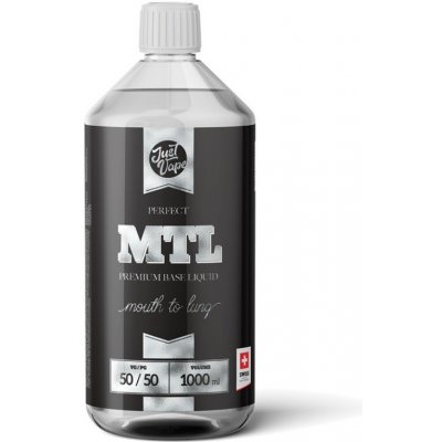 JustVape Beznikotinová báze MTL PG50/VG50 0mg 1000ml – Zboží Mobilmania