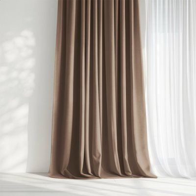 Goldea dekorační závěs marbella - moka 280x135 cm – Hledejceny.cz