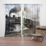 Sablio Závěs Parní lokomotiva: 2ks 140x250cm – Hledejceny.cz