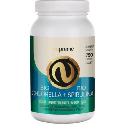 Nupreme Chlorella a Spirulina BIO 750 tablet