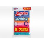 Spontex Microfibre utěrka 30 x 30 cm 8 + 2 ks – Hledejceny.cz