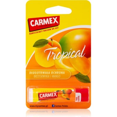 Carmex Tropical hydratační balzám na rty v tyčince (Peach and Mango) 4,25 g – Zboží Mobilmania