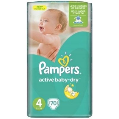 PAMPERS BABY-DRY 4 70 KS
