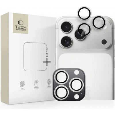 TECH-PROTECT CAMRING FIT+ PRŮHLEDNÝ KRYT FOTOAPARÁTU IPHONE 14 PRO / MAX / 15 PRO / MAX / 16 PRO / MAX / 17 PRO / MAX (5906302319169) – Zboží Živě