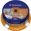 Verbatim DVD-R 4,7GB 16x, printable, cakebox, 25ks (43538)