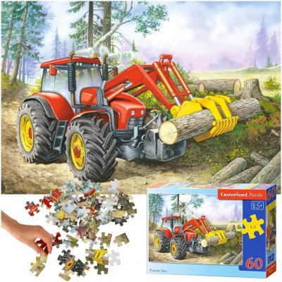Castorland Lesní traktor 60 dílků – Zboží Mobilmania