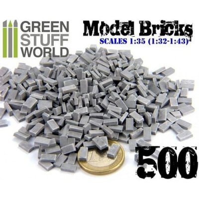 Dekorace Green Stuff World: Model Bricks šedé – Zboží Živě