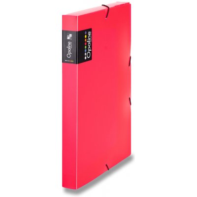 Karton P+P Opaline 3chlopňové desky A4 30 mm červené – Zboží Živě