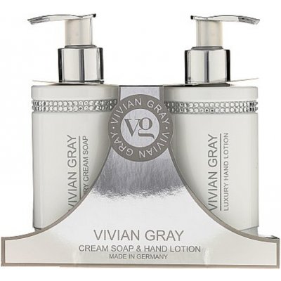 Vivian gray white crystals krémové mýdlo 250 ml + mléko na ruce 250 ml dárková sada – Zboží Mobilmania