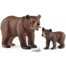 Schleich 42473 Grizzly mládě s matkou