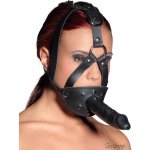 Zado Kožený postroj na hlavu s dildem – Zboží Mobilmania