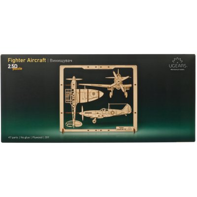 UGEARS 3D puzzle Fighter Aircraft 2,5D 47 ks – Hledejceny.cz
