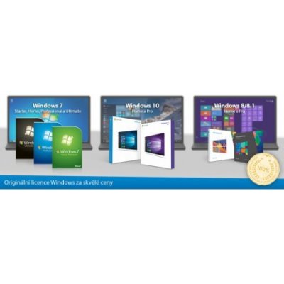Microsoft Windows 10 Home CZ 32bit / 64bit, Software Certifikát pravosti + 32/64bit DVD CZ KW9-00150