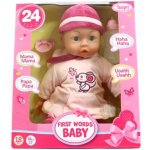 Bayer Design First Words Baby 38 cm růžová – Hledejceny.cz