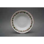 Bohemia Porcelán 1987 Talíř hluboký 24,5 cm Verona Vánoční Cesmína KCL – Zboží Dáma