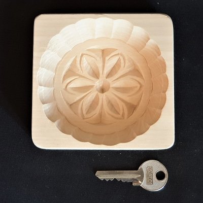 Dřevěná forma na máslo/oštěpek - kruhová