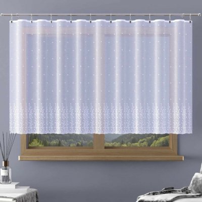 Záclona žakárová Liana metráž bílá š. 130cm - 130 cm – Hledejceny.cz