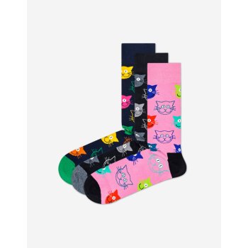 Happy Socks ponožky Mixed Cat Gift Set 3 Pack XMJA08-0100