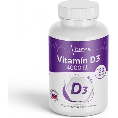Vitamax Vitamin D3 4000 I.U. mg 120 tablet – Hledejceny.cz