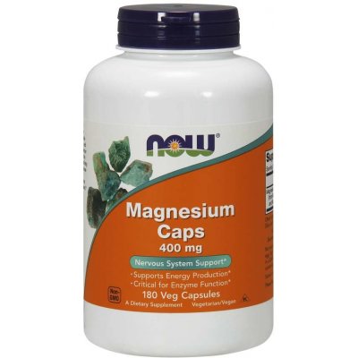 NOW Foods Magnézium 400 mg 180 kapslí