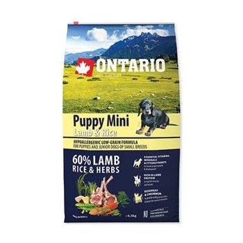 Ontario Puppy Mini Lamb & Rice 6,5 kg