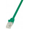 síťový kabel Logilink CP1025U Patch, U/UTP, 5e, licna, CCA, PVC, 0,5m, zelený