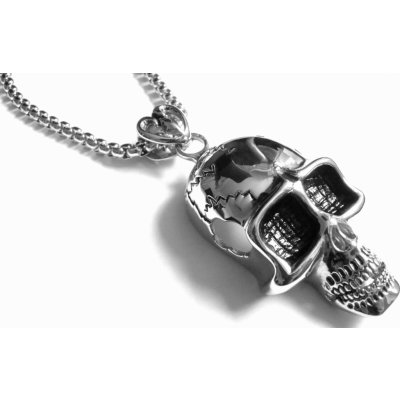 Steel Jewelry Náhrdelník masivní lebka z chirurgické oceli NH171108 – Zboží Mobilmania