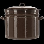 marka niezdefiniowana ENAMELOVANÝ HRNEC ROVNÝ 40 L 40 CM HNĚDÝ Z/P *3615 – Sleviste.cz
