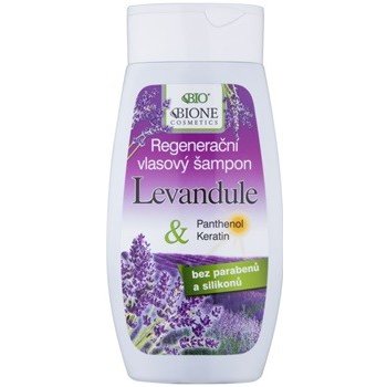 BC Bione Cosmetics Lavender regenerační šampon pro všechny typy vlasů Keratin Panthenol Lavender Oil 250 ml