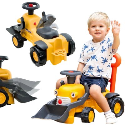 JOKO Dětské odrážedlo Bagr CAT s lžící a klaksonem – Zboží Mobilmania
