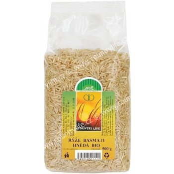 Country Life Rýže basmati hnědá BIO 0,5 kg