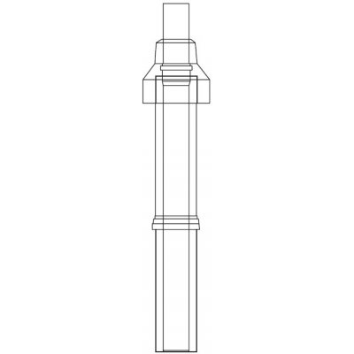 Almeva Lik střešní nástavec nastavitelný 1100mm 80/125 mm černý DPDS48-V – Zboží Mobilmania