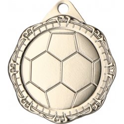 Designová kovová medaile Fotbal Stříbro 3,2 cm