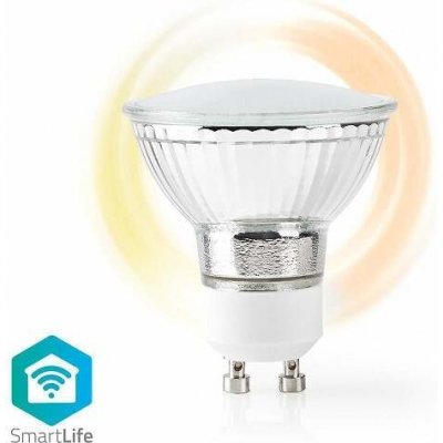 Nedis Wi-Fi chytrá LED žárovka GU10/ 4,5W/ 230V/ 330lm/ 2700K/ teplá bílá/  stmívatelná od 190 Kč - Heureka.cz