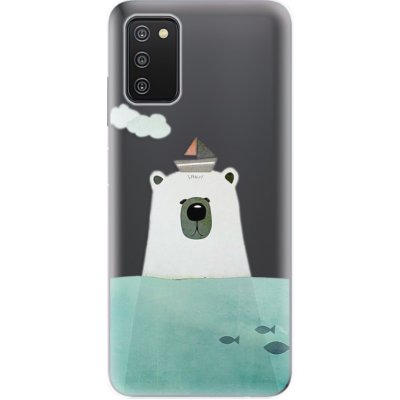 Pouzdro iSaprio - Bear With Boat - Samsung Galaxy A03s