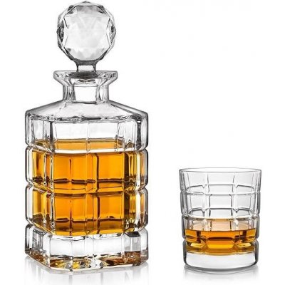 Crystal Bohemia Whisky set Timesquare (1 karafa + 6 sklenic) – Zbozi.Blesk.cz