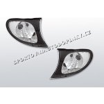 BMW E46 01-05 PŘEDNÍ BLINKRY BLACK - sedan / touring