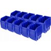 Úložný box Prosperplast Sada 100 x stohovacích boxů NP4 modré