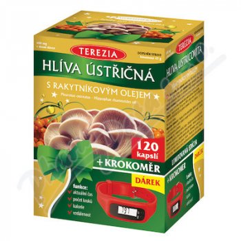 Terezia Company Hlíva ústřičná s rakytníkovým olejem 120 kapslí + krokoměr