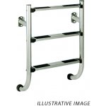 Vágner Pool spodní díl nerezového žebříku k bazénu - 4 stupně (kotvení přírubou), AISI 316 – Sleviste.cz